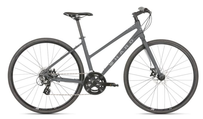 Charcoal Hybrid Bike Picture from the side