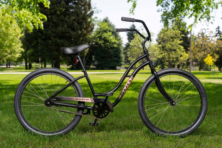 Black Bike on Grass